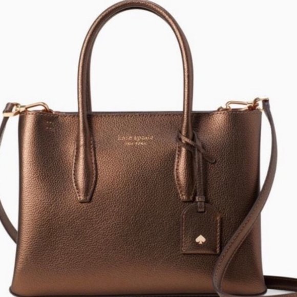 Kate Spade Eva Small Satchel Ash Metallic - Picture 3 of 13